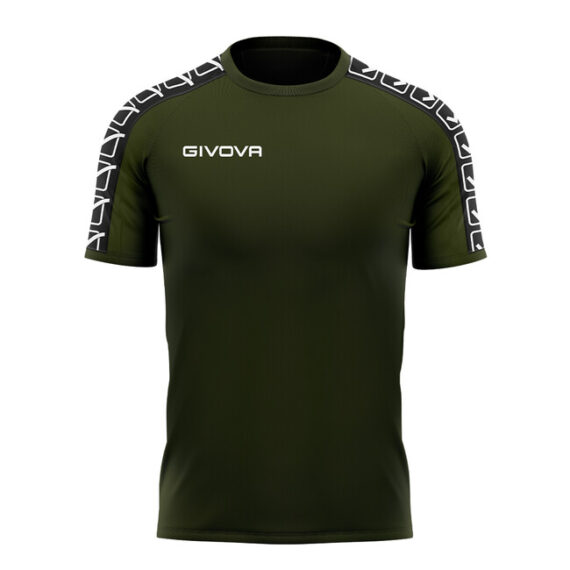 T-SHIRT POLY BAND VERDE MILITARE Tg. 2XS