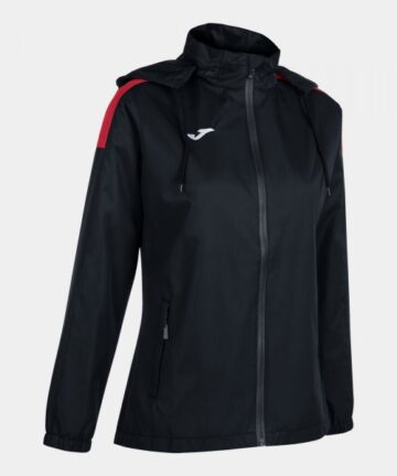 Dámska bunda do dažďa RAINJACKET TRIVOR čierna červená M Dámska bunda do dažďa RAINJACKET TRIVOR čierna červená M