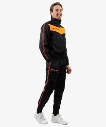 TUTA BANDA VISA TRIACETATO súprava čierna-fluo oranžová 3XL TUTA BANDA VISA TRIACETATO súprava čierna-fluo oranžová 3XL