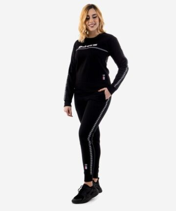 Dámska súprava TUTA DONNA 100 G/COLLO CON BANDA IN FELPA čierna XS Dámska súprava TUTA DONNA 100 G/COLLO CON BANDA IN FELPA čierna XS